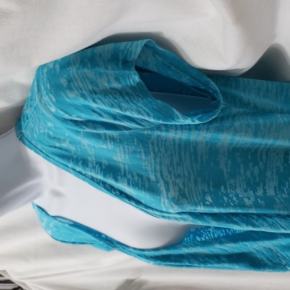 Maurices. Heathered Teal Open Front, Waterfall Kimino.  Size XL.  NWOT - Picture 2 of 11